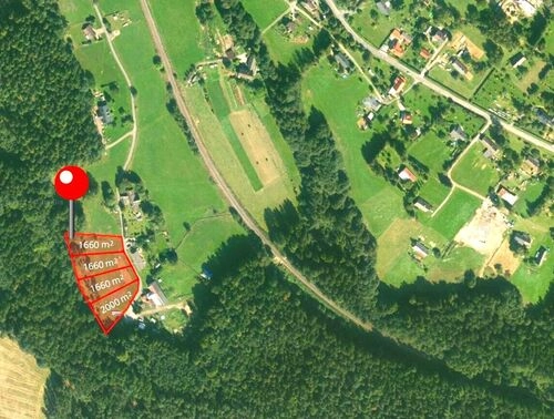 Fotografie nemovitosti - Prodej stavebního pozemku uprostřed přírody a blízkosti lesa
