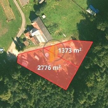 Prodej stavebního pozemku uprostřed přírody a v těsné blízkosti lesa