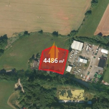 Prodej pozemku o CP 4486 m2 ke komerčním účelům v obci Stará Paka