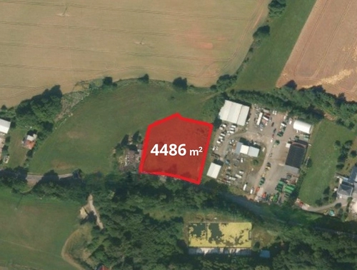 Fotografie nemovitosti - Prodej pozemku o CP 4486 m2 ke komerčním účelům v obci Stará Paka